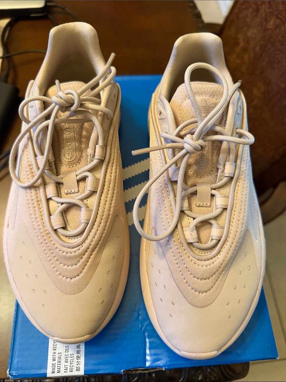 adidas Kids Neutral Beige Lace-Up Sneakers